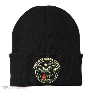 Foxtrot Delta Tango Bear Bonfire Camp Resist Protest Women Beanie