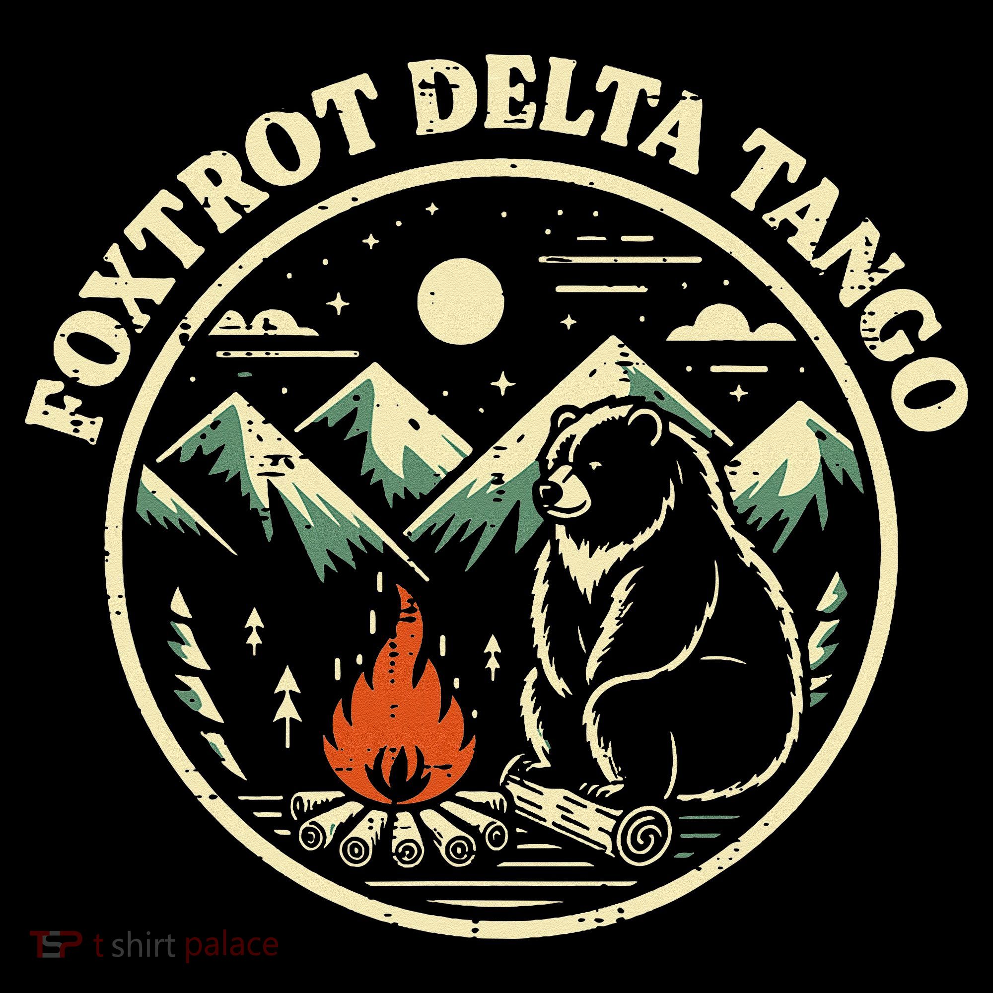 Foxtrot Delta Tango Bear Bonfire Camp Resist Protest Women Women's Hoodie