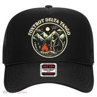 Foxtrot Delta Tango Bear Bonfire Camp Resist Protest Women Hat thumb 0