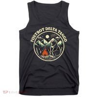 Foxtrot Delta Tango Bear Bonfire Camp Resist Protest Women Tank Top thumb 0