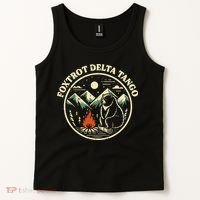 Foxtrot Delta Tango Bear Bonfire Camp Resist Protest Women Tank Top thumb 2
