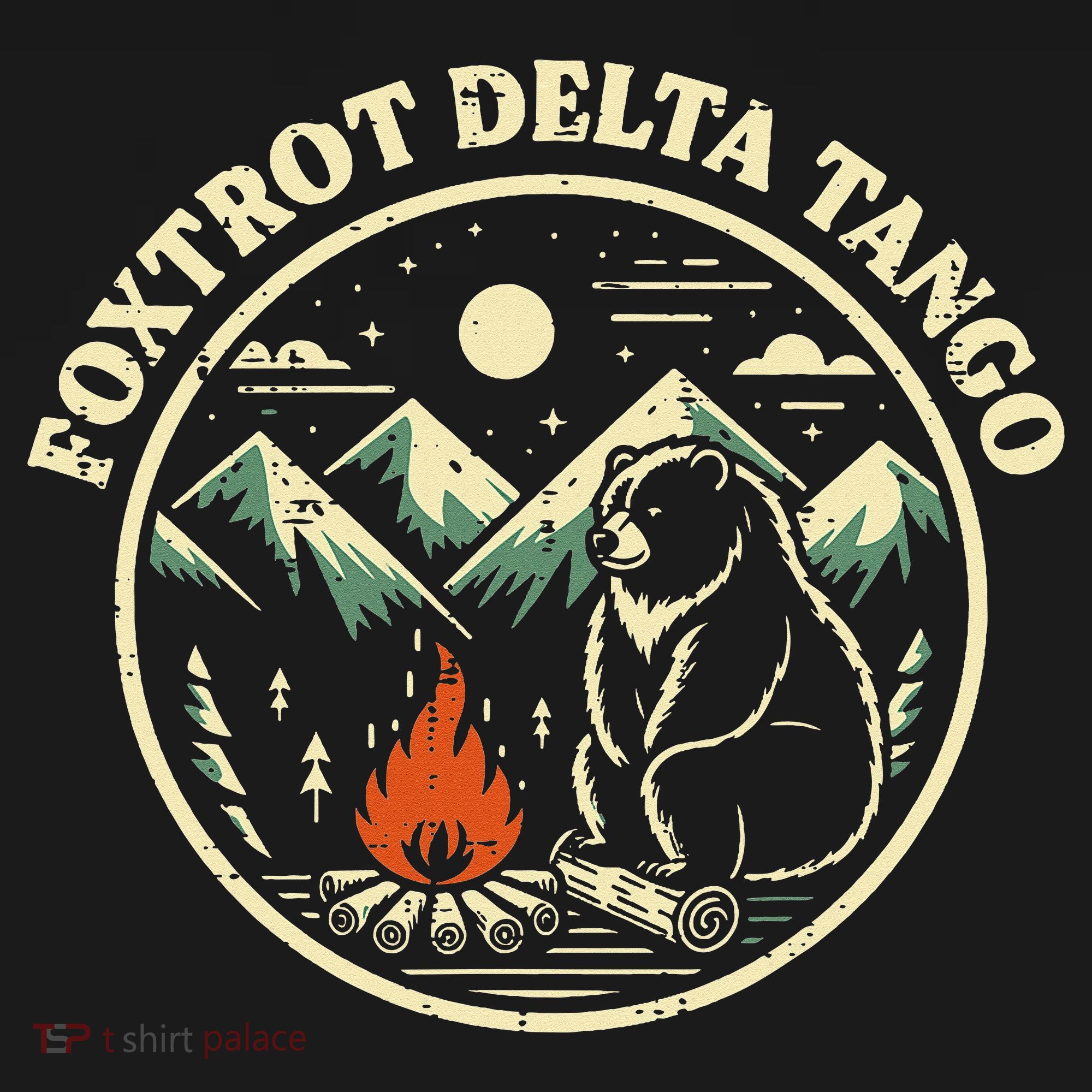 Foxtrot Delta Tango Bear Bonfire Camp Resist Protest Women Women's T-Shirt