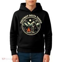 Foxtrot Delta Tango Bear Bonfire Camp Resist Protest Women Kids Hoodie thumb 4