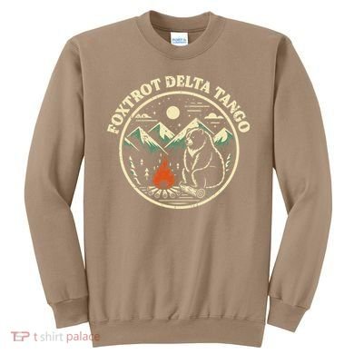 Foxtrot Delta Tango Bear Bonfire Camp Resist Protest Women Sweatshirt