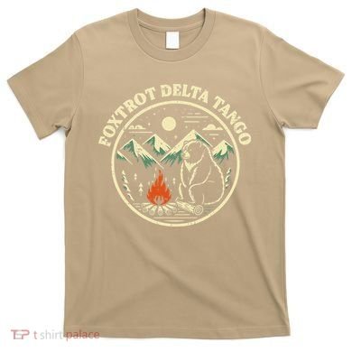 Foxtrot Delta Tango Bear Bonfire Camp Resist Protest Women T-Shirt
