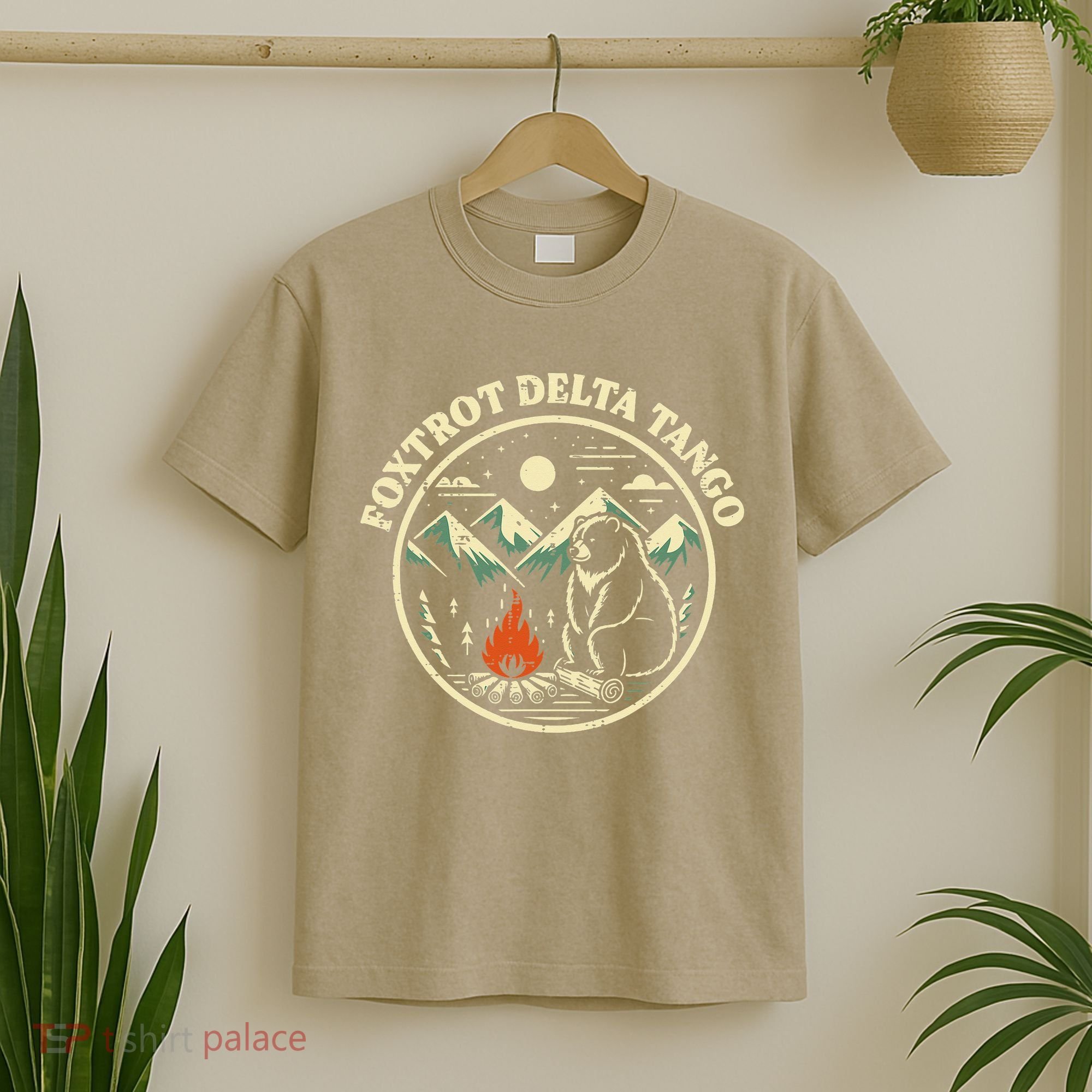 Foxtrot Delta Tango Bear Bonfire Camp Resist Protest Women T-Shirt
