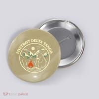 Foxtrot Delta Tango Bear Bonfire Camp Resist Protest Women Button thumb 0