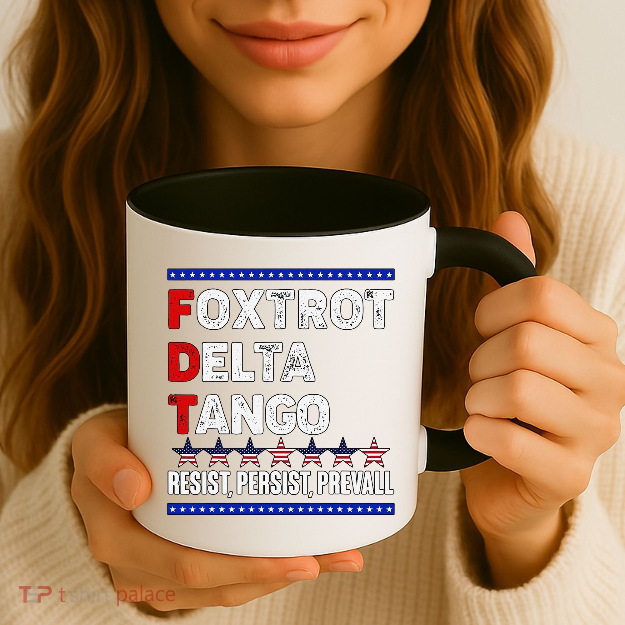 Foxtrot Delta Tango Resist Persist Prevail Coffee Mug