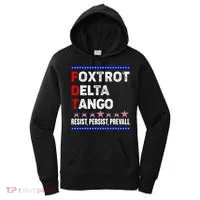 Foxtrot Delta Tango Resist Persist Prevail Women's Hoodie thumb 0
