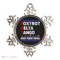 Foxtrot Delta Tango Resist Persist Prevail Ornament thumb 0