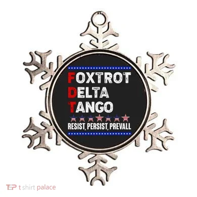 Foxtrot Delta Tango Resist Persist Prevail Ornament