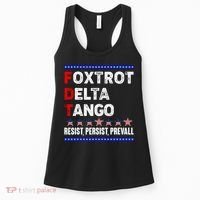 Foxtrot Delta Tango Resist Persist Prevail Women's Tank Top thumb 0