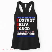 Foxtrot Delta Tango Resist Persist Prevail Women's Tank Top thumb 0