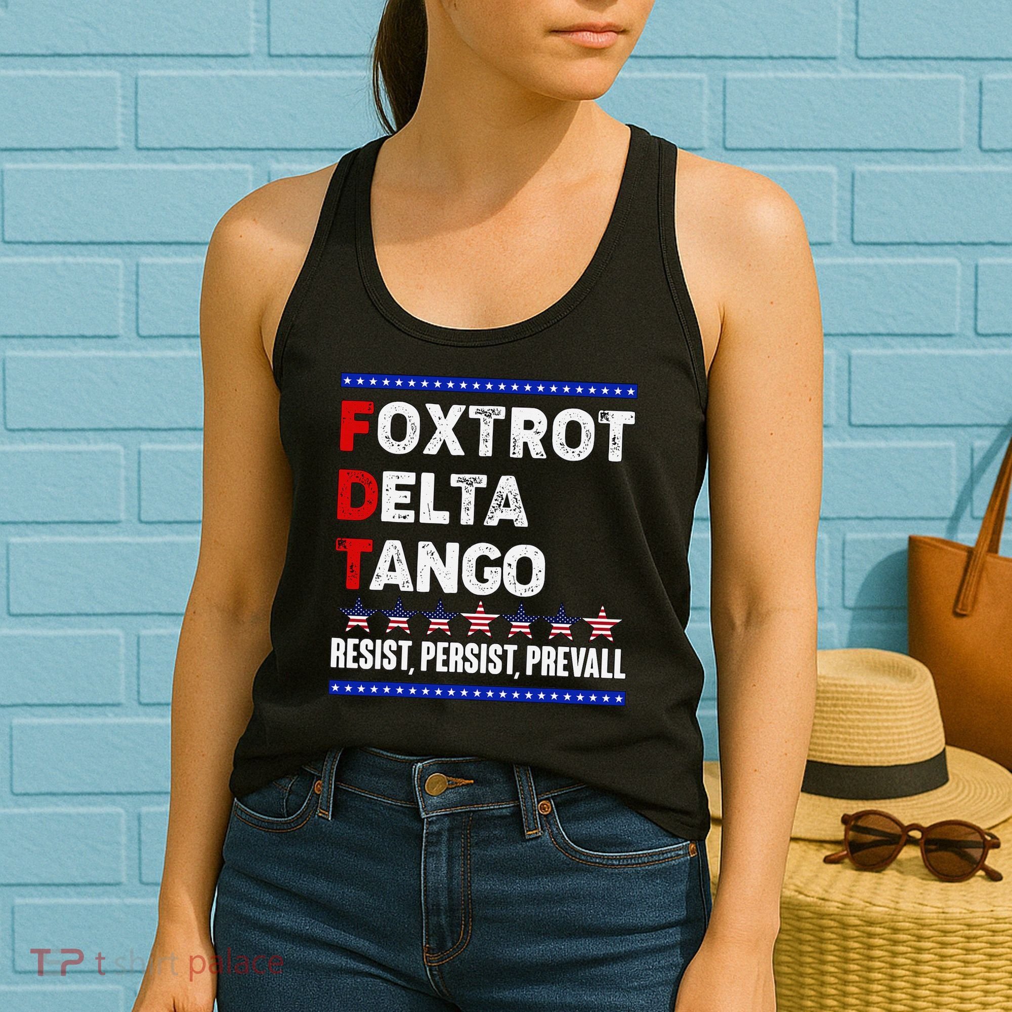 Foxtrot Delta Tango Resist Persist Prevail Women's Tank Top