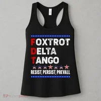 Foxtrot Delta Tango Resist Persist Prevail Women's Tank Top thumb 3