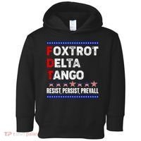 Foxtrot Delta Tango Resist Persist Prevail Toddler Hoodie thumb 0