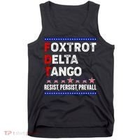 Foxtrot Delta Tango Resist Persist Prevail Tank Top thumb 0