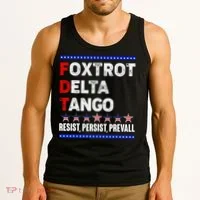 Foxtrot Delta Tango Resist Persist Prevail Tank Top thumb 3