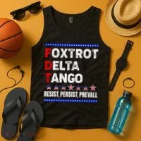 Foxtrot Delta Tango Resist Persist Prevail Tank Top thumb 4