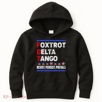 Foxtrot Delta Tango Resist Persist Prevail Kids Hoodie thumb 0