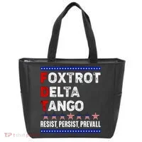 Foxtrot Delta Tango Resist Persist Prevail Tote Bag thumb 0
