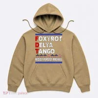 Foxtrot Delta Tango Resist Persist Prevail Hoodie thumb 0