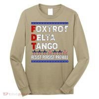 Foxtrot Delta Tango Resist Persist Prevail Long Sleeve Shirt thumb 0