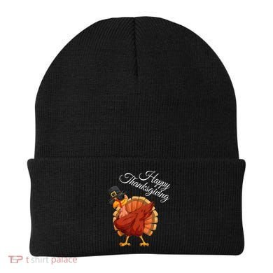 Funny Dabbing Turkey Happy Thanksgiving Gift Beanie