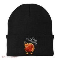Funny Dabbing Turkey Happy Thanksgiving Gift Beanie thumb 0