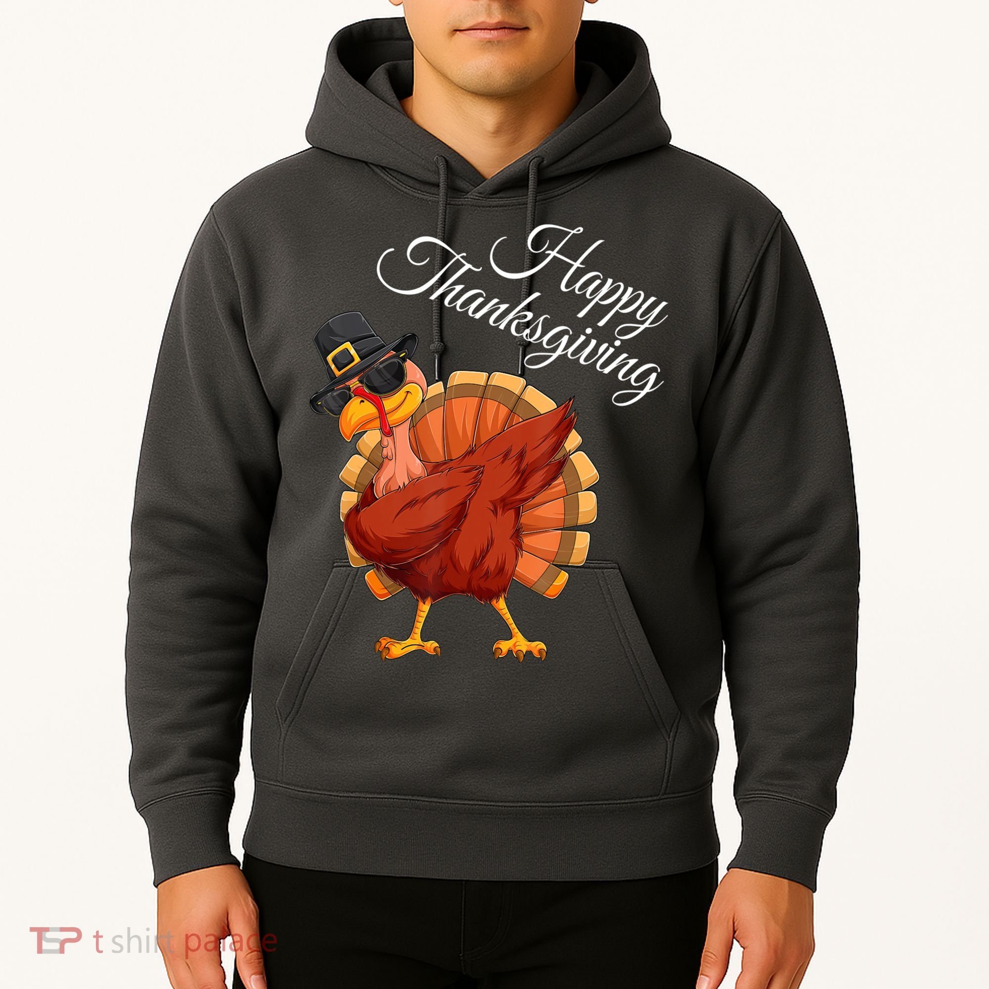 Funny Dabbing Turkey Happy Thanksgiving Gift Hoodie