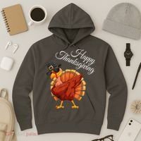Funny Dabbing Turkey Happy Thanksgiving Gift Hoodie thumb 3