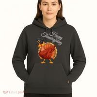 Funny Dabbing Turkey Happy Thanksgiving Gift Hoodie thumb 5