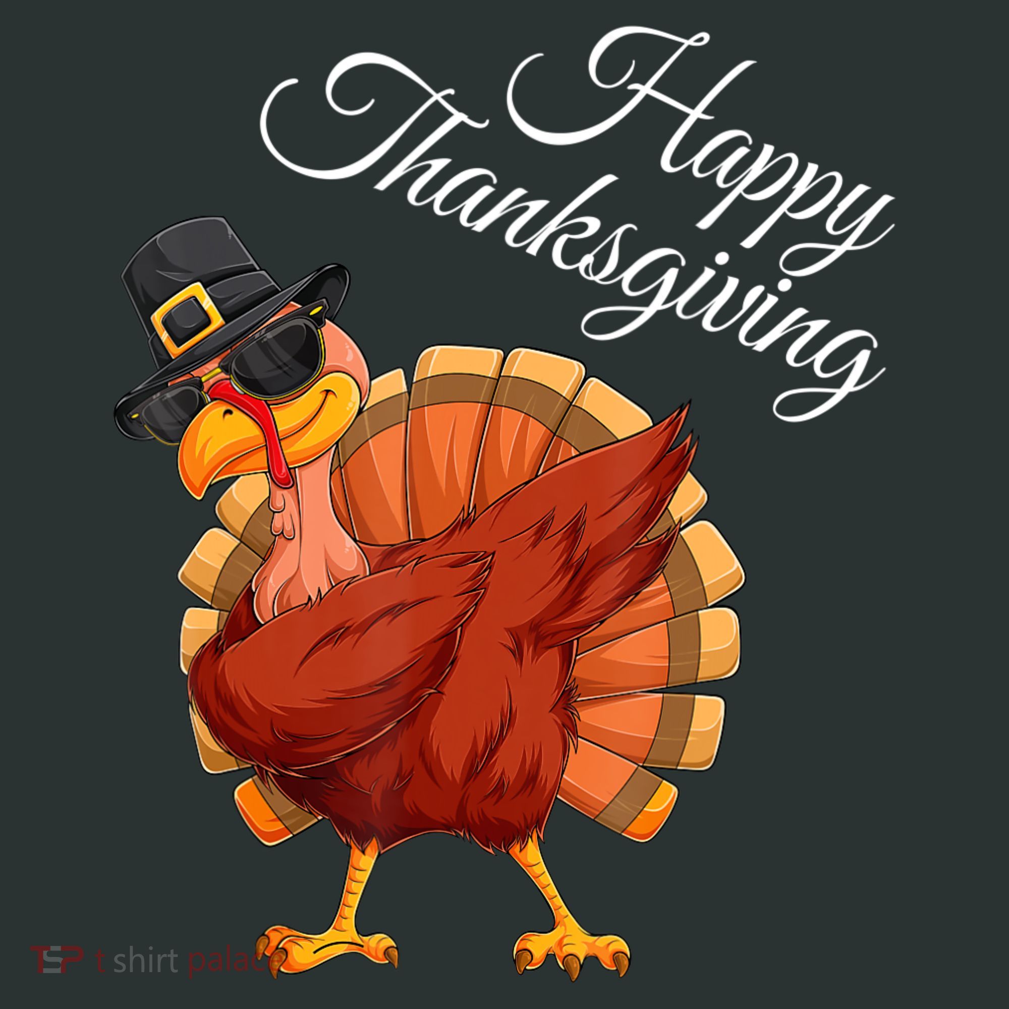 Funny Dabbing Turkey Happy Thanksgiving Gift Sweatshirt