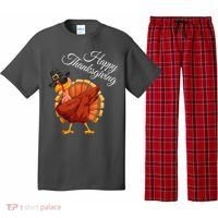 Funny Dabbing Turkey Happy Thanksgiving Gift Pajama Set thumb 0