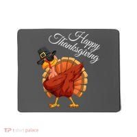 Funny Dabbing Turkey Happy Thanksgiving Gift Mousepad thumb 0