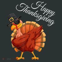 Funny Dabbing Turkey Happy Thanksgiving Gift Mousepad thumb 1