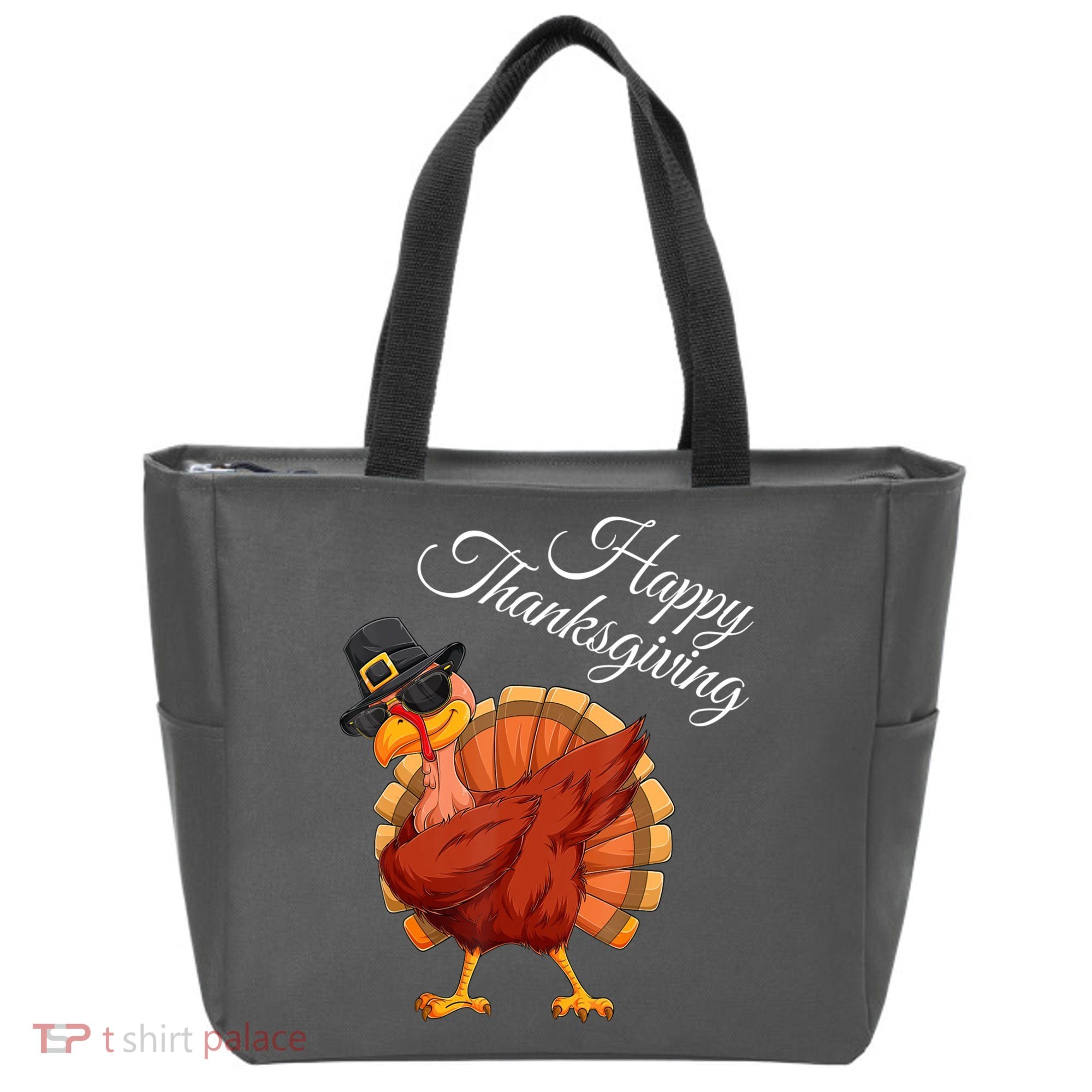 Funny Dabbing Turkey Happy Thanksgiving Gift Tote Bag
