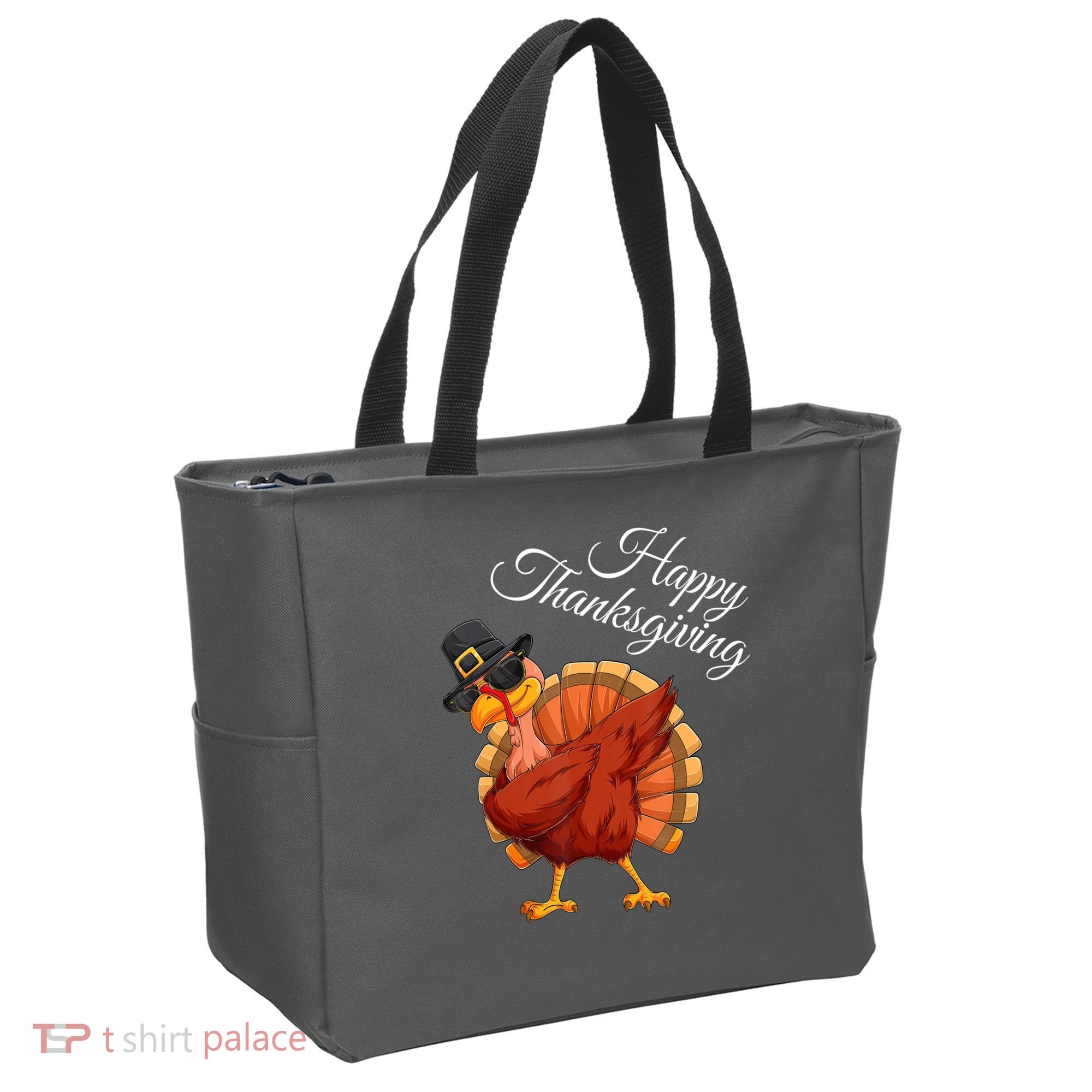 Funny Dabbing Turkey Happy Thanksgiving Gift Tote Bag