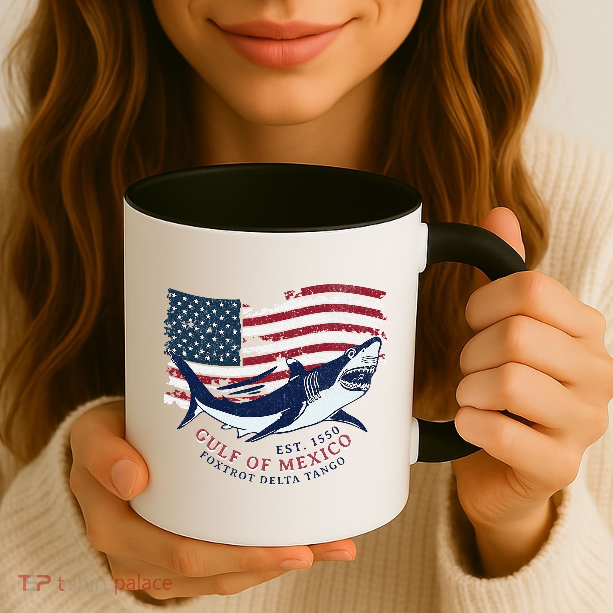 Foxtrot Delta Tango Shark Gulf Of Mexico Protest Coffee Mug