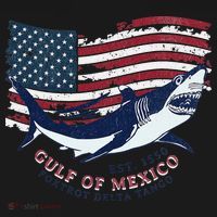 Foxtrot Delta Tango Shark Gulf Of Mexico Protest Baby Bodysuit thumb 2