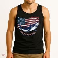 Foxtrot Delta Tango Shark Gulf Of Mexico Protest Tank Top thumb 3