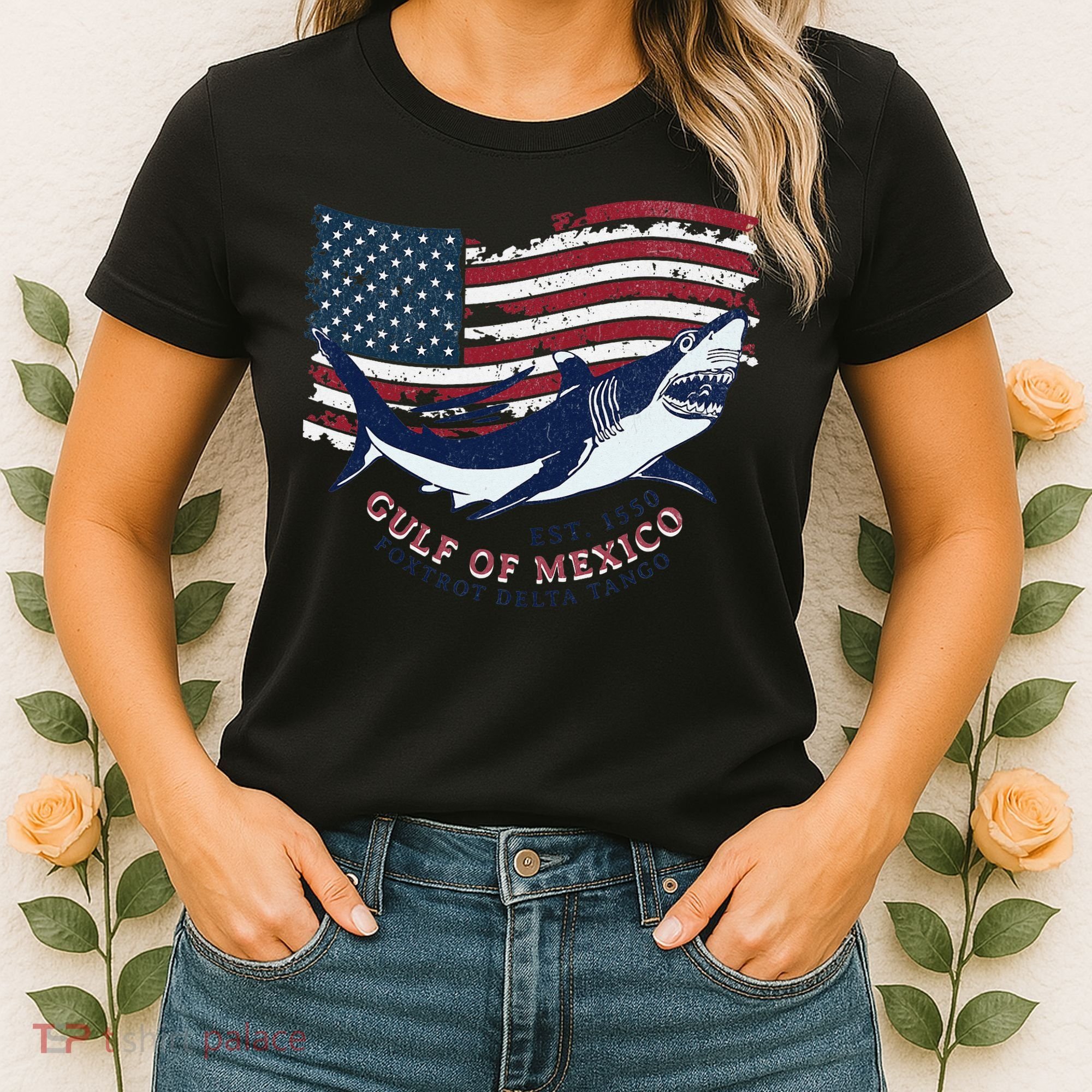 Foxtrot Delta Tango Shark Gulf Of Mexico Protest Women's T-Shirt