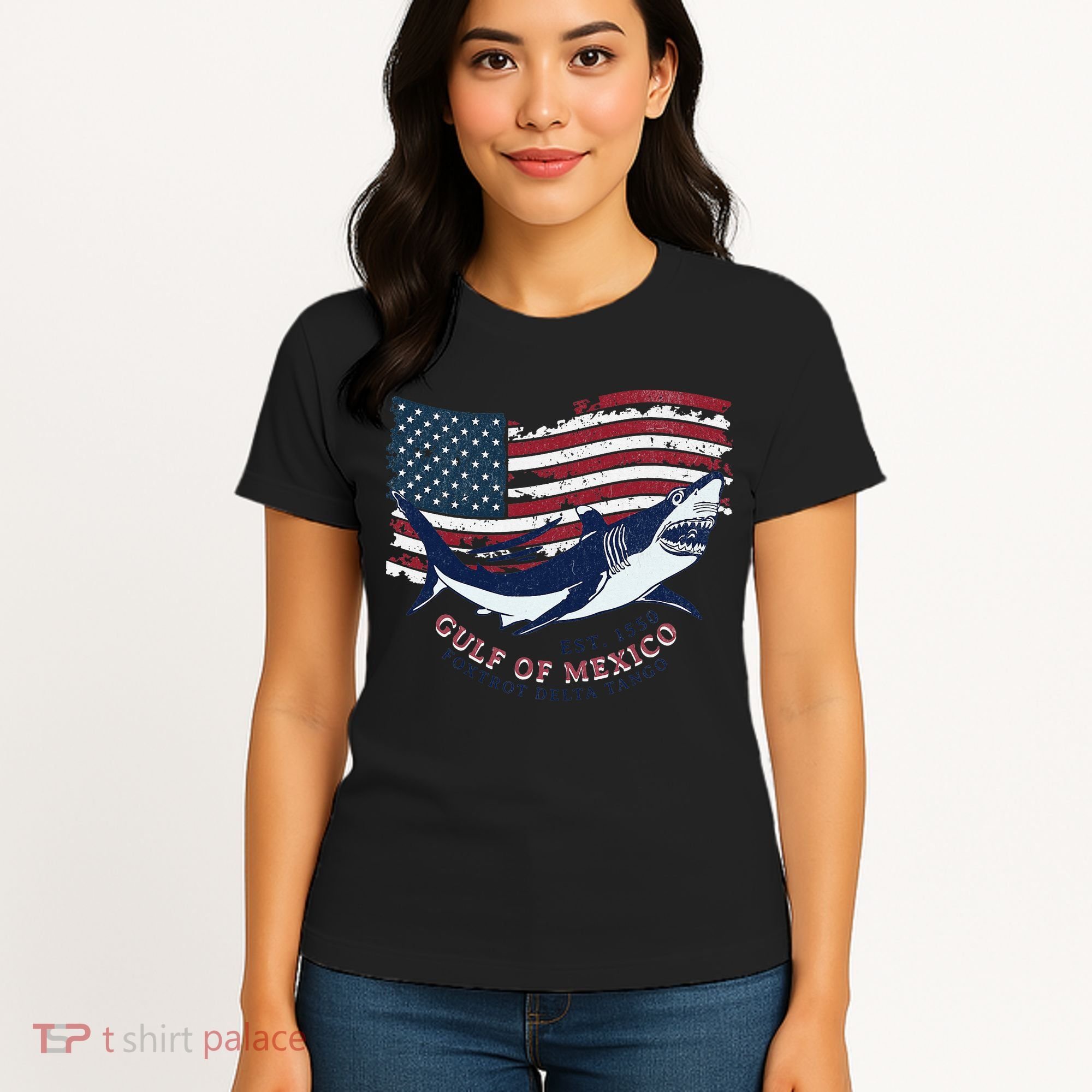 Foxtrot Delta Tango Shark Gulf Of Mexico Protest Women's T-Shirt