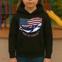 Foxtrot Delta Tango Shark Gulf Of Mexico Protest Kids Hoodie thumb 3