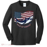Foxtrot Delta Tango Shark Gulf Of Mexico Protest Kids Long Sleeve Shirt thumb 0