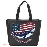 Foxtrot Delta Tango Shark Gulf Of Mexico Protest Tote Bag thumb 0