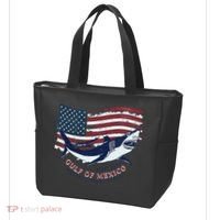 Foxtrot Delta Tango Shark Gulf Of Mexico Protest Tote Bag thumb 3