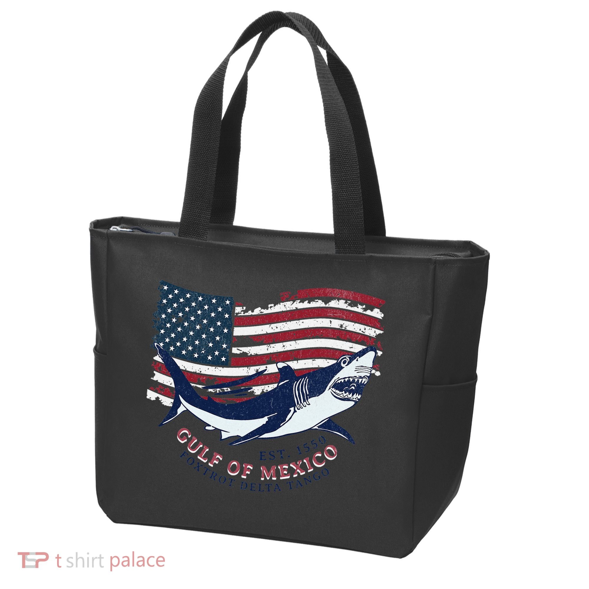 Foxtrot Delta Tango Shark Gulf Of Mexico Protest Tote Bag