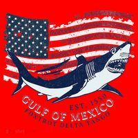 Foxtrot Delta Tango Shark Gulf Of Mexico Protest Santa Hat thumb 1