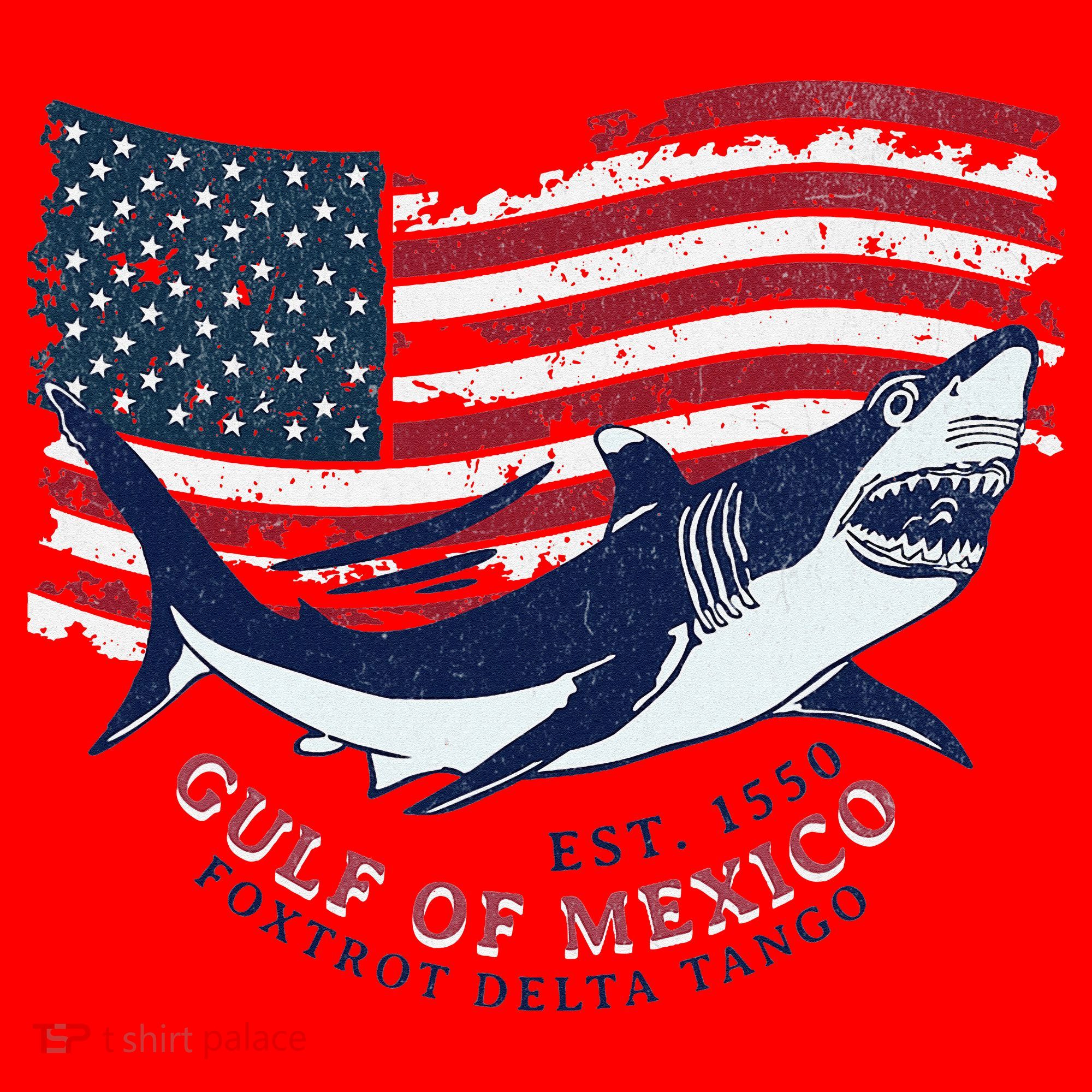 Foxtrot Delta Tango Shark Gulf Of Mexico Protest Santa Hat